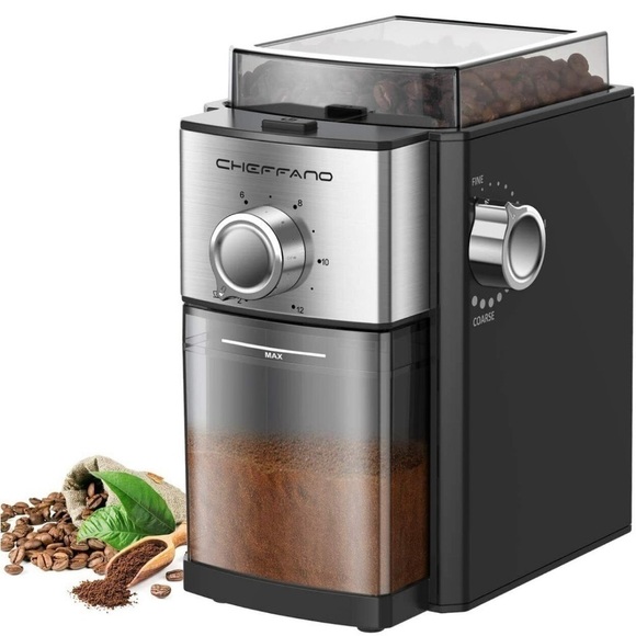 Conical Burr Coffee Grinder Cheffano 8.8 0Z - Picture 1 of 7